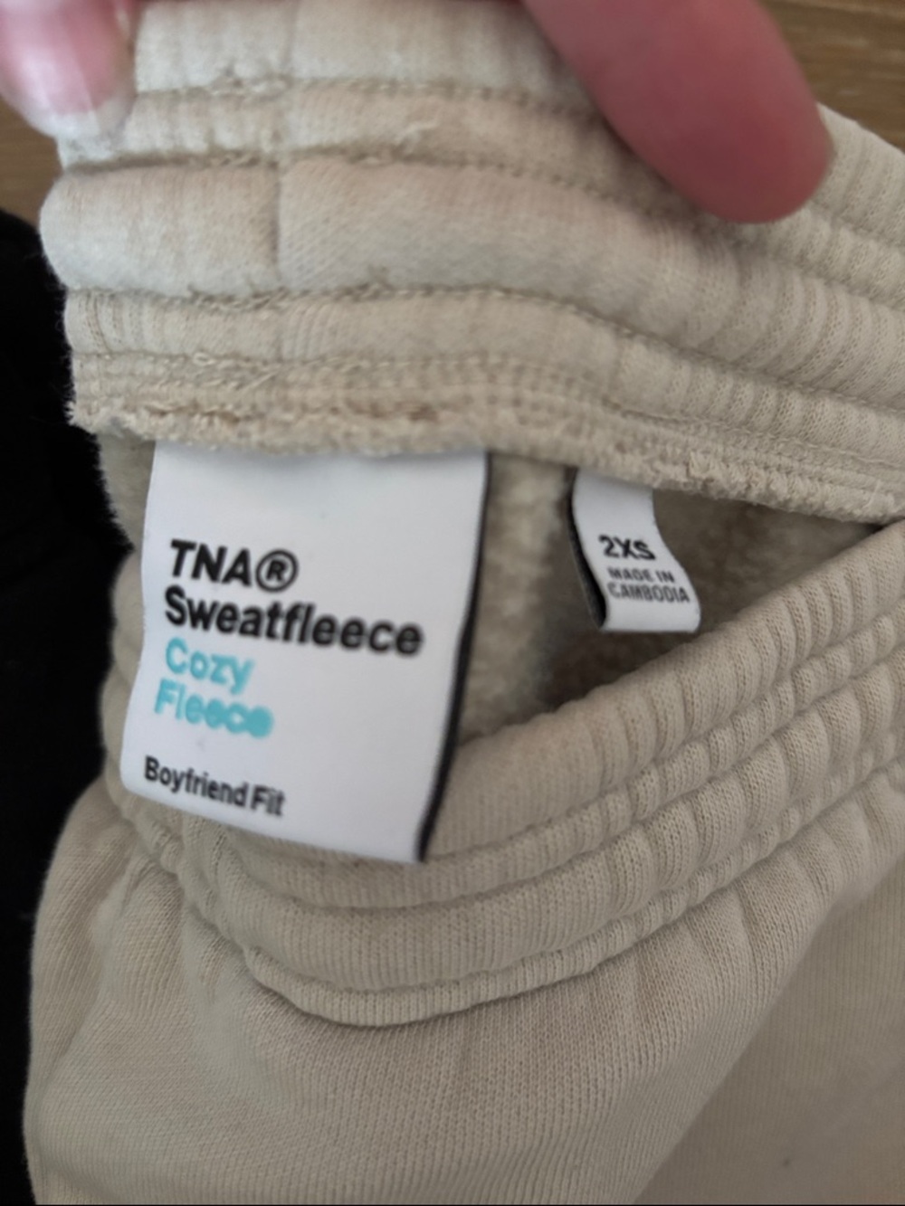3 pair TNA Aritzia fleece joggers 2xs - Picture 2 of 4